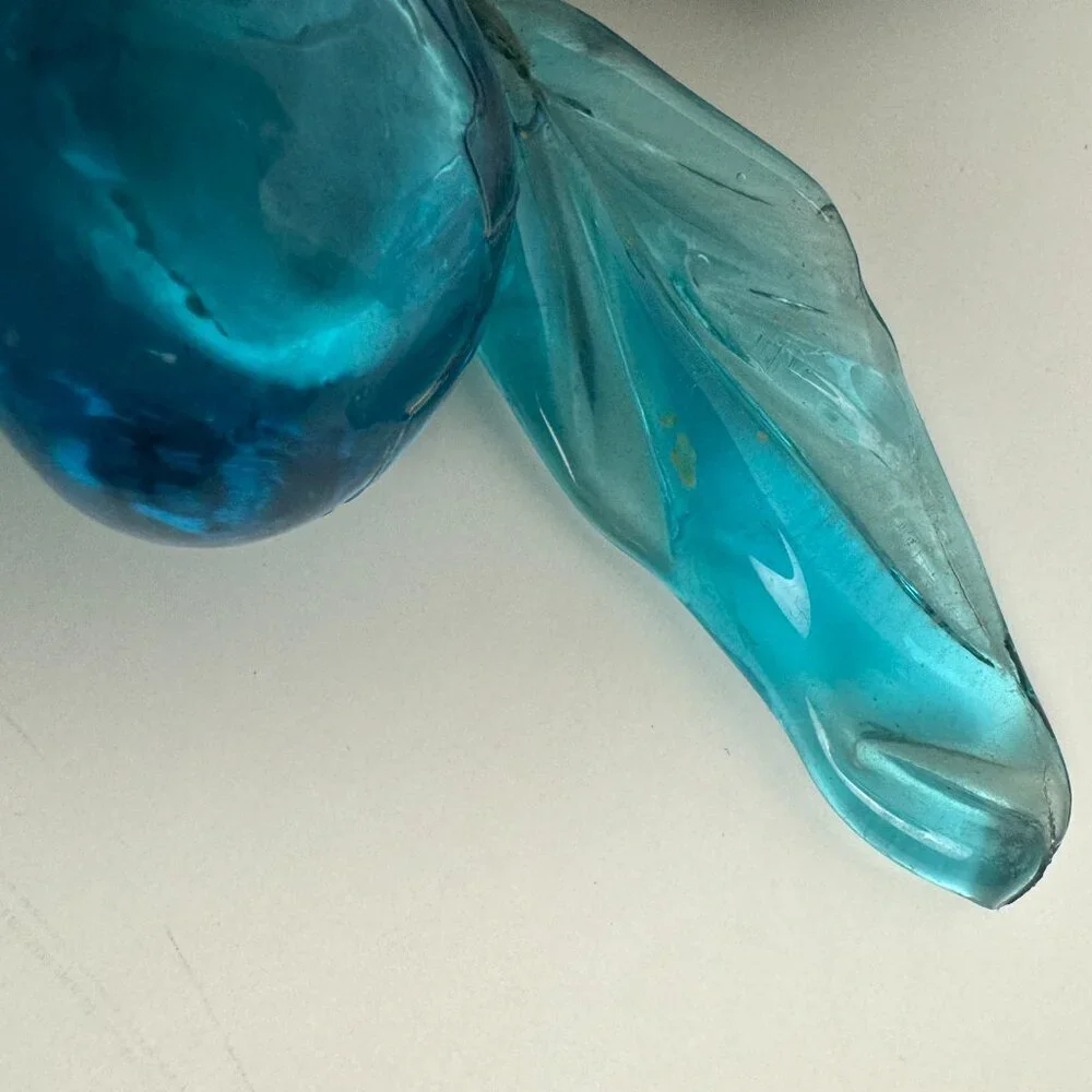 RARE Vintage ART Blue Glass 